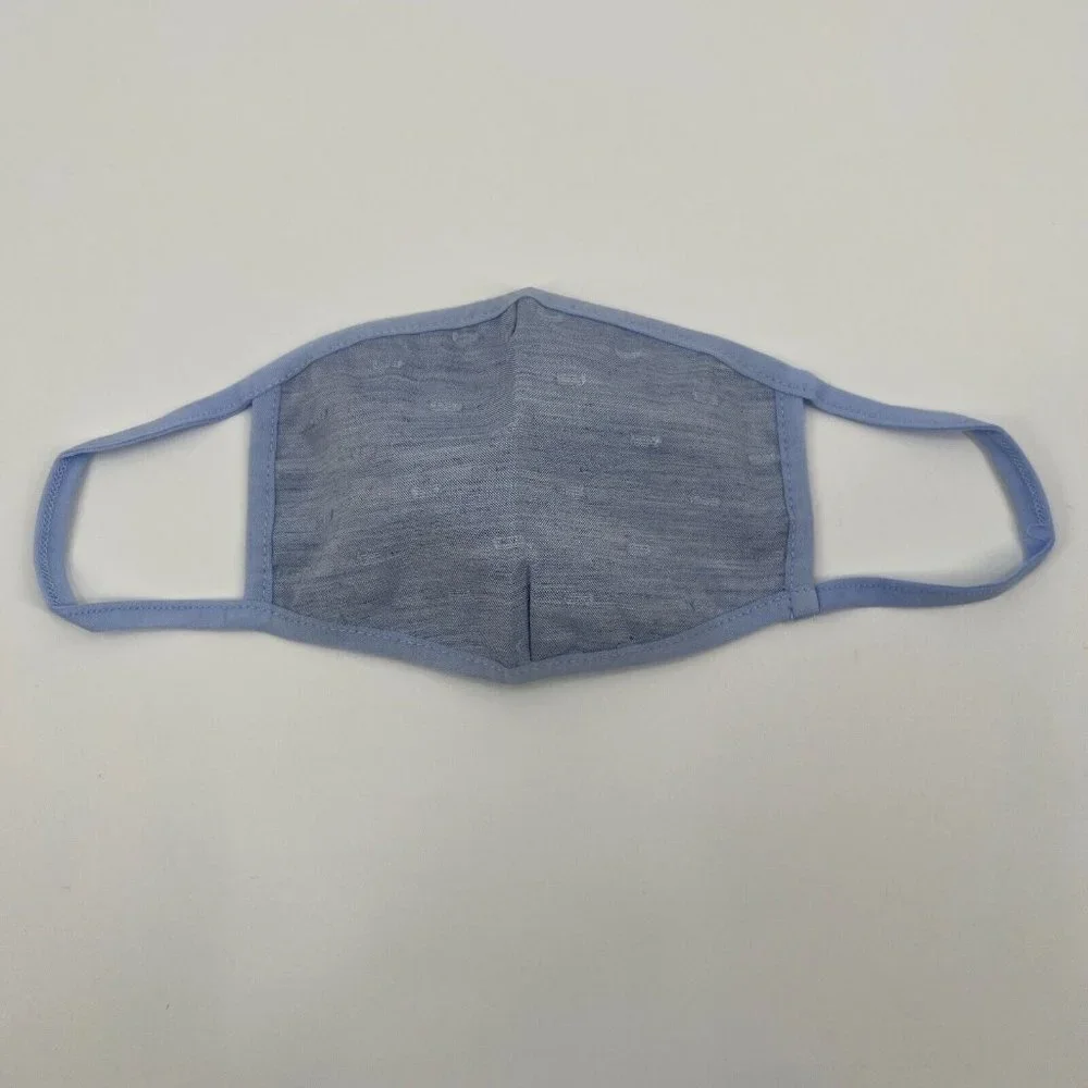 Tuckernuck Chambray Swiss Dot Civilian Face Mask Fabric Facial Covering Reusable